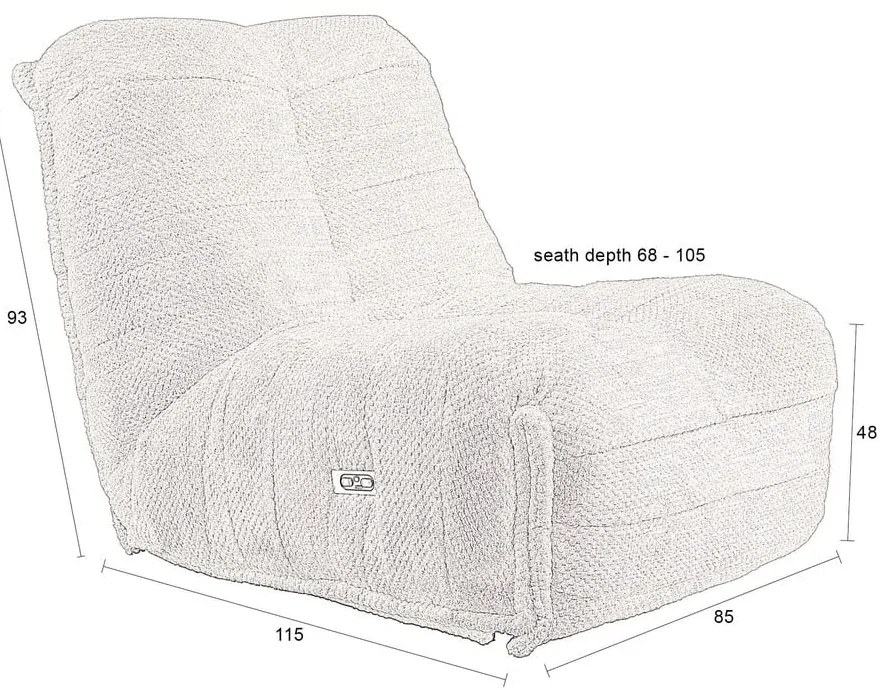 Hnedé polohovacie relaxačné kreslo Hamilton – Dutchbone