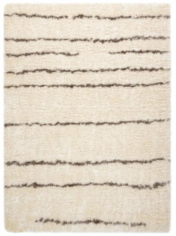 Kusový koberec shaggy Kylar krémový 160x220cm