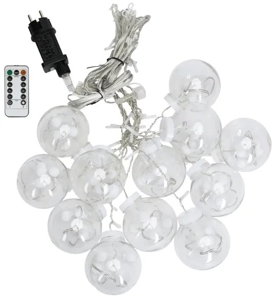 Aigostar - LED vonkajší vianočný reťazec 120xLED/6W/230V/8 funkcií 3x0,6m IP44 studená biela+DO