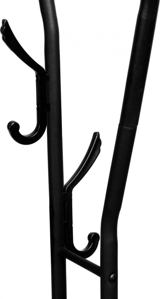 Vešiak na oblečenie v čiernej farbe LARY