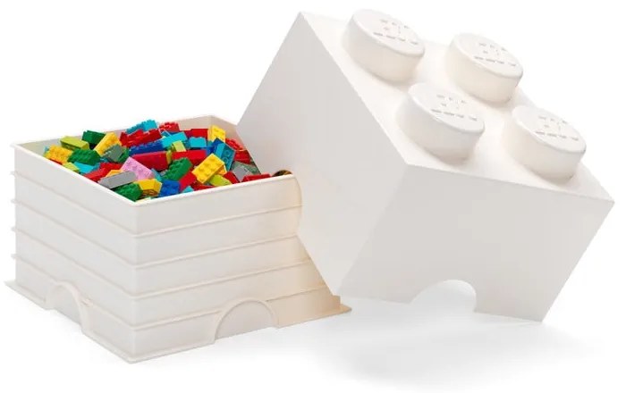 Biely úložný box štvorec LEGO®