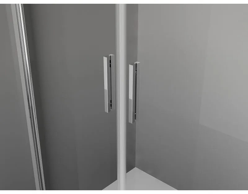 Mexen Exo, sprchovací kút s krídlovými dverami 100 x 95 cm, 6mm číre sklo, chrómový profil, 8182-100-095-01-00