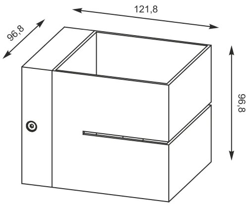 Zuma Line 91066-N - Nástenné svietidlo TRANSFER WL 1xG9/40W/230V biela