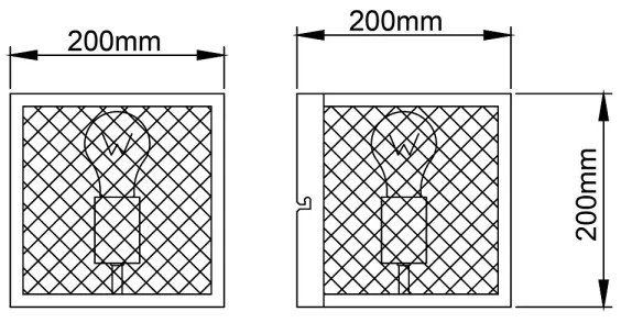 Brilliant - Nástenné svietidlo MAZE 1xE27/40W/230V čierna