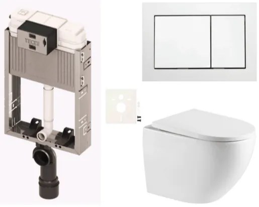 Závesný wc set na zamurovanie SAT SIKOTZTOR67B, 1 ks