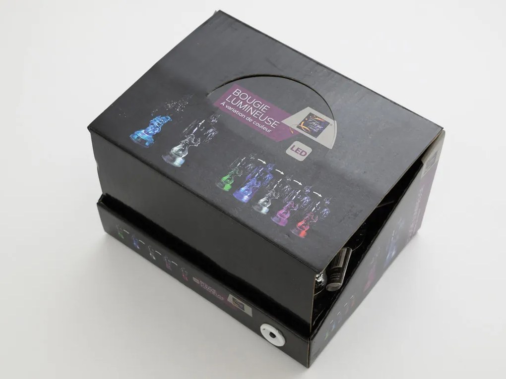 LED stĺpová sviečka SANTA 16 cm transparentná - viac variantov