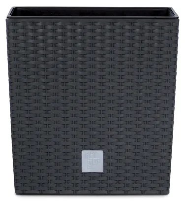 Plastový kvetináč DRTS170L 17 cm - antracit
