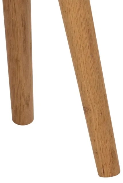 Nočný stolík ANDY 40 cm biely, dubové drevo