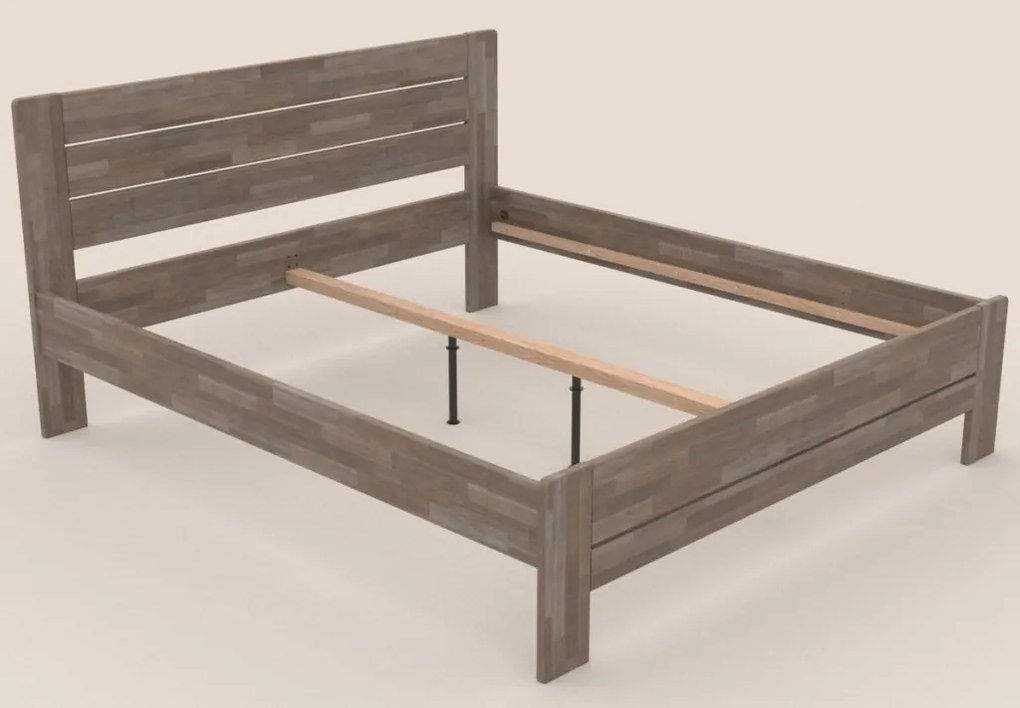 Posteľ Emilia 180x200 cm, šedý buk