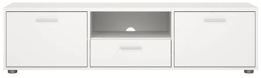 Biely TV stolík 147x38 cm Media – Tvilum