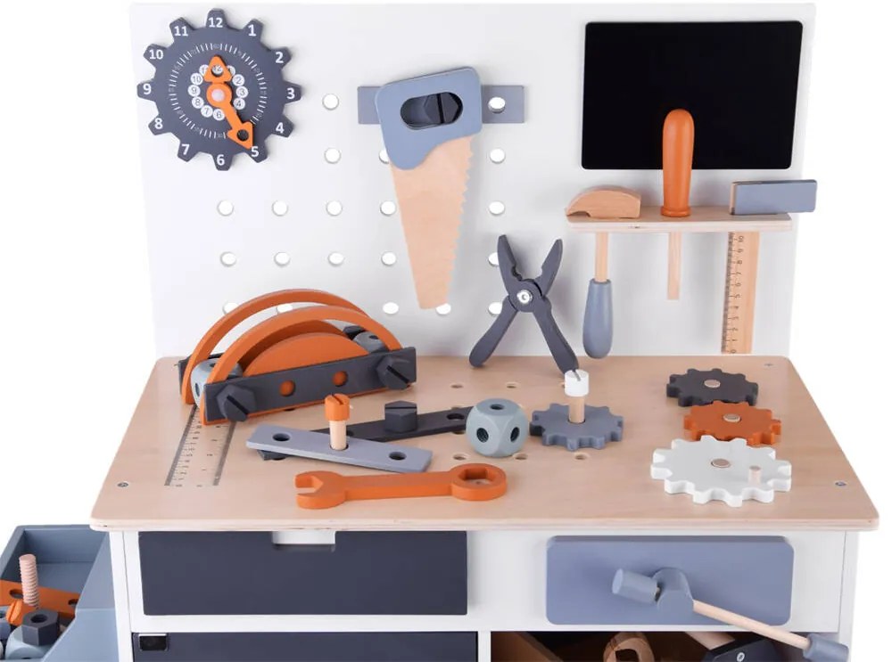 Jokomisiada Veľká drevená dielňa + náradie a DIY box ZA4836