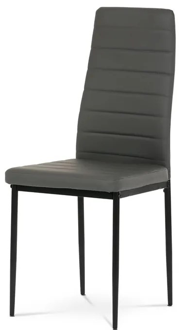 BONTEC Jedálenská stolička, šedá, ekokoža, DCL-372 GREY Farba: Šedá