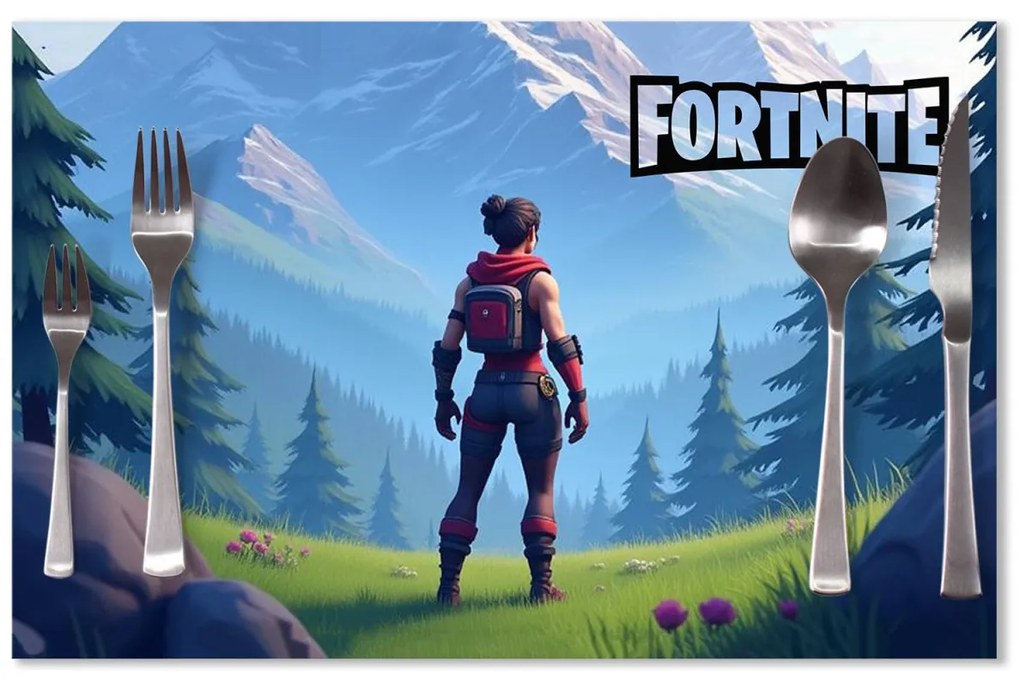 Sablio Prestieranie FORTNITE Horská krajina: 40x30cm