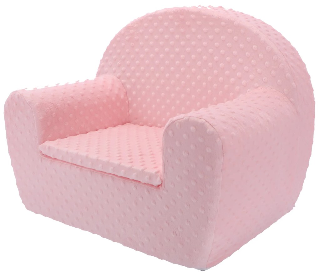 Detské kresielko MINKY - pudrovo ružové