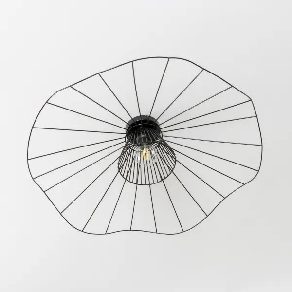 Brilagi - LED prisadený luster CERIA WIRE, 1× E27 (40 W), 230 V, priemer 80 cm, čierna
