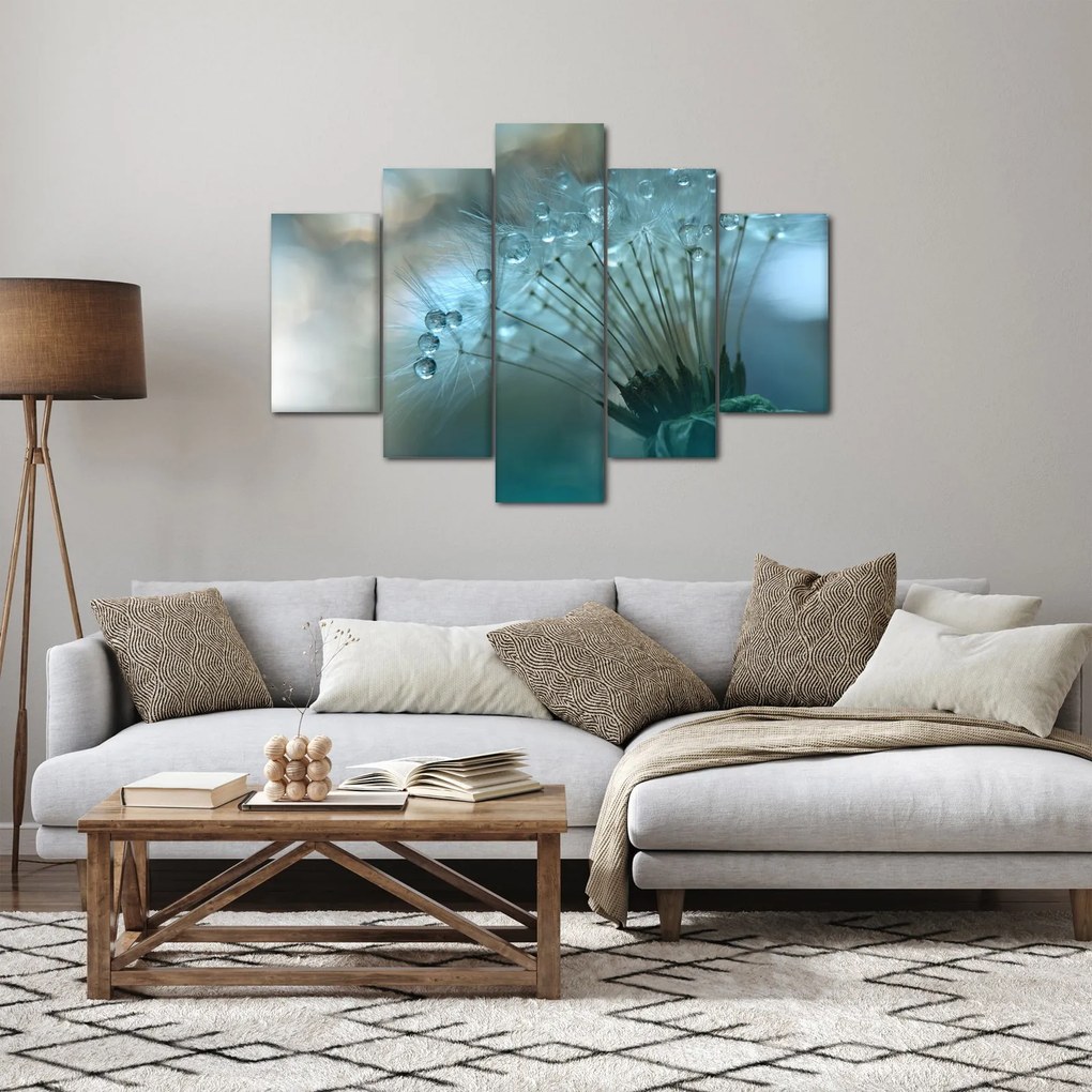 Obraz - Púpava - petrolej (150x105 cm)