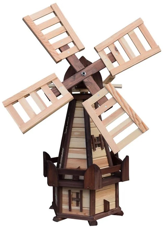 Záhradný veterný mlyn Zefir hnedá/béžová