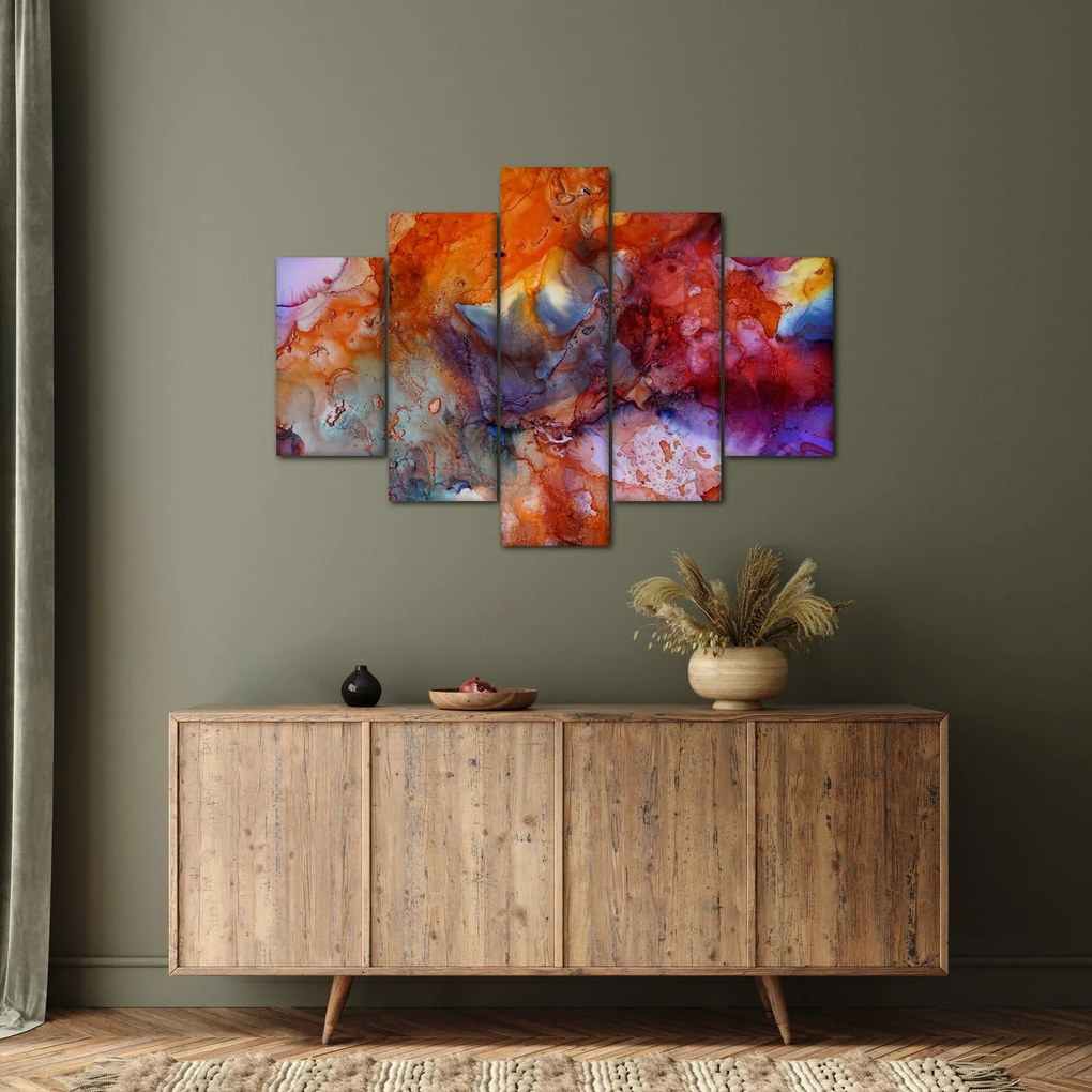 Obraz - Abstraktné atramentové umenie (150x105 cm)