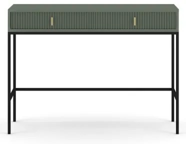 Konzolový stolík SUE zelená/čierna
