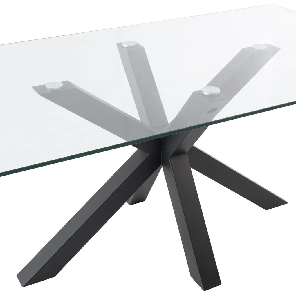 Stôl madie 140 x 90 cm čierny MUZZA