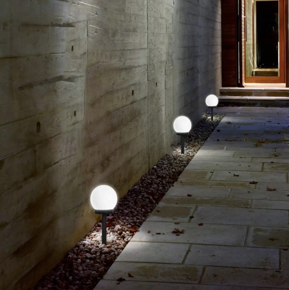 Gardlov 18310 Záhradná solárna lampa guľa 9 cm, IP44 6 ks