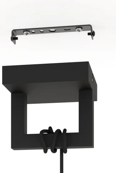 Eglo 390002 - Luster na lanku BOGOTA 1xE27/40W/230V čierna