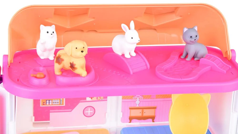 Skladací domček pre zvieratká s figúrkami Jokomisiada ZA5420