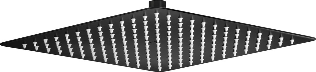 Deante Cascada, nerezová dažďová sprchová hlavica 250x250 mm, čierna matná, DEA-NAC_202K