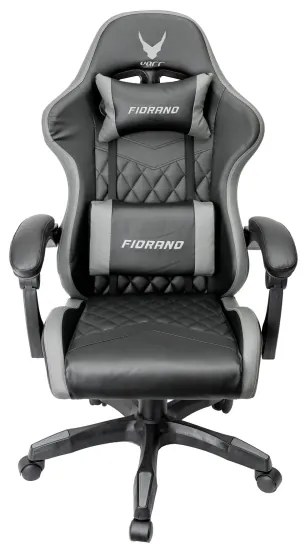 Herná stolička FIORANO čierna/sivá