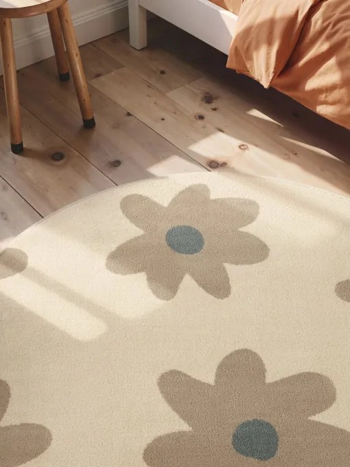 Koberec Hanse Home ADVENTURES BLOOMY krémový kruh