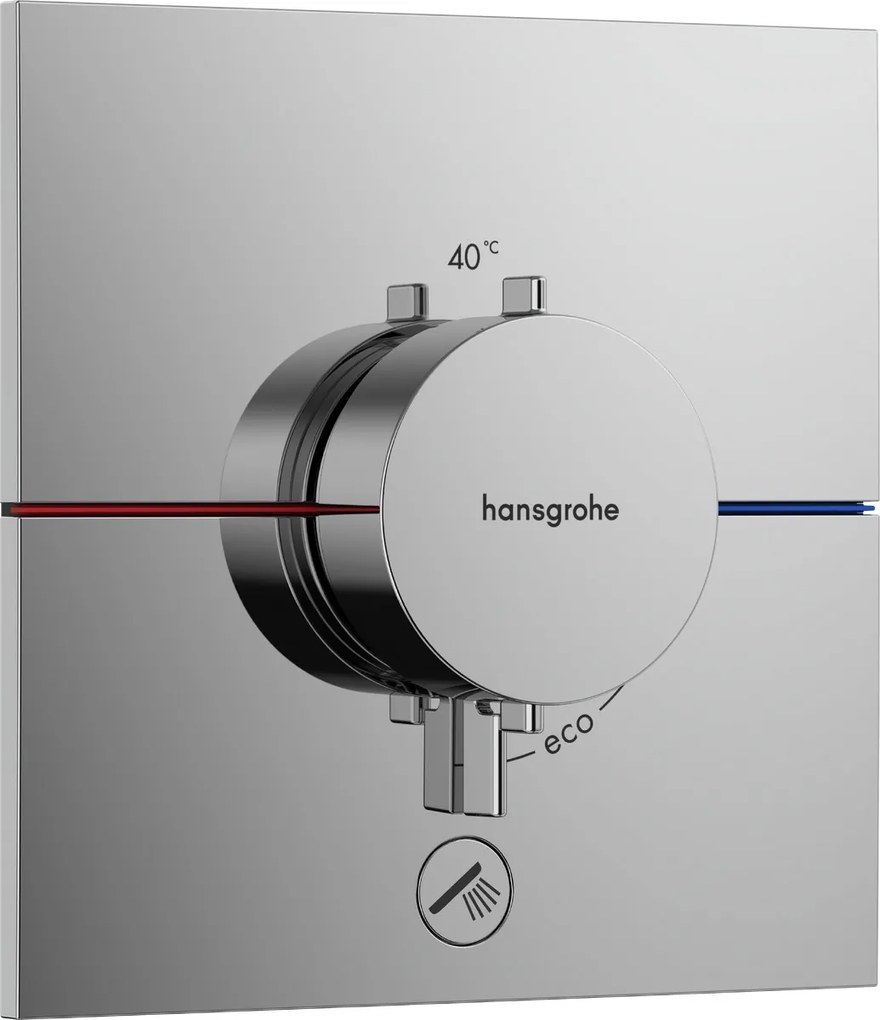 Hansgrohe ShowerSelect Comfort E, termostat pod omietku pre 1 spotrebič a ďalší výtok, chrómová, HAN-15575000