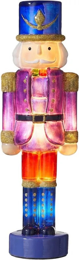 X-MAS LED Luskáčik sklenený 30 cm - fialová