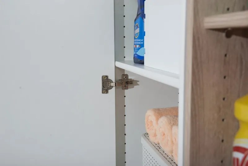 Mega 72, biela Policová skriňa Mega 76, biela