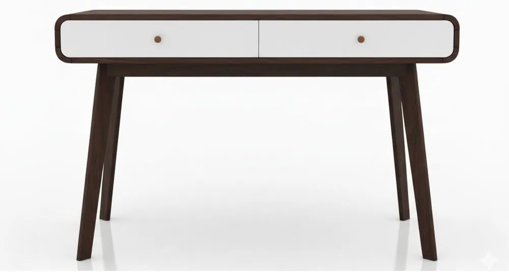 Hnedý pracovný stôl Støraa Caitlin