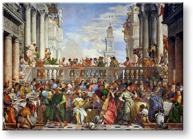 Obraz na plátne Paolo Veronese - Svadba v Káne Galilejskej | rôzne rozmery