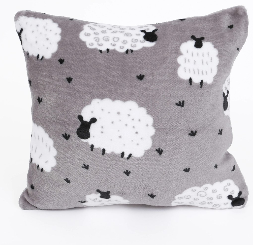 Obliečka na vankúšik mikroplyš Exclusive 40 × 40 cm - Ovečky