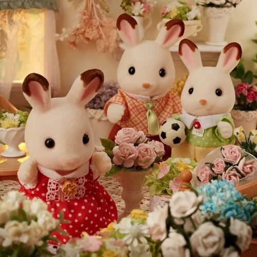 Sylvanian Families Rodina "chocolate" králikov, nová