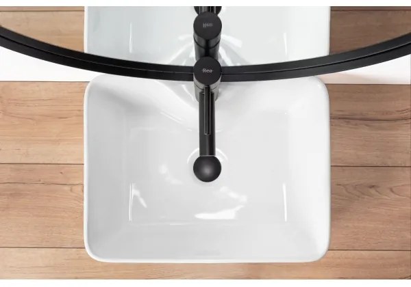 REA-U6524 - Umývadlo na dosku KELLY 38x49 cm keramika/lesklá biela