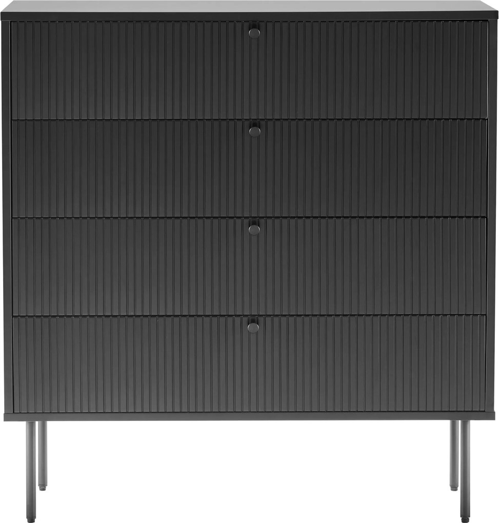 XXXLutz KOMODA, čierna, 90/95/40 cm MID.YOU - Komody - 001918043801
