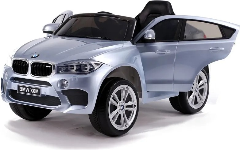 LEAN CARS BMW X6 batérie auto strieborná maľovaná