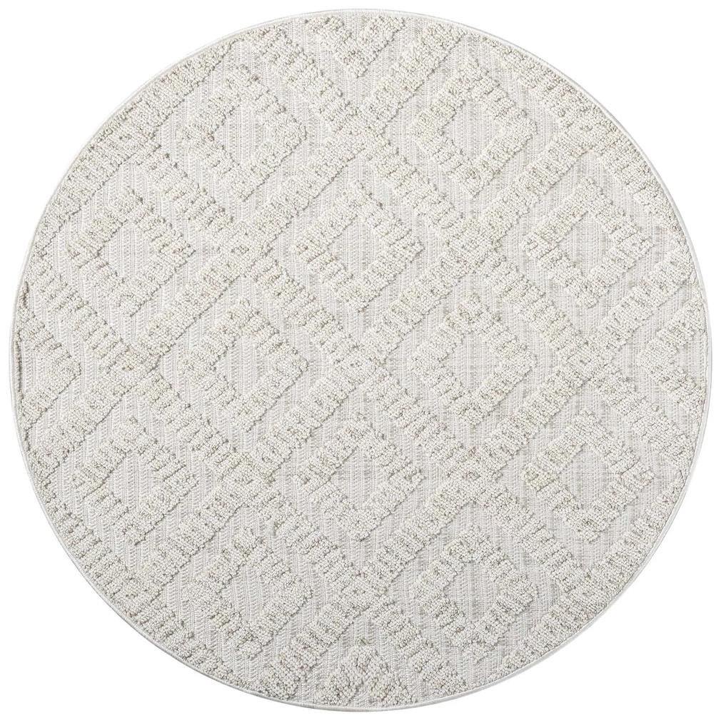 Dekorstudio Vintage okrúhly koberec CLASICO 8927 - béžový Priemer koberca: 120cm