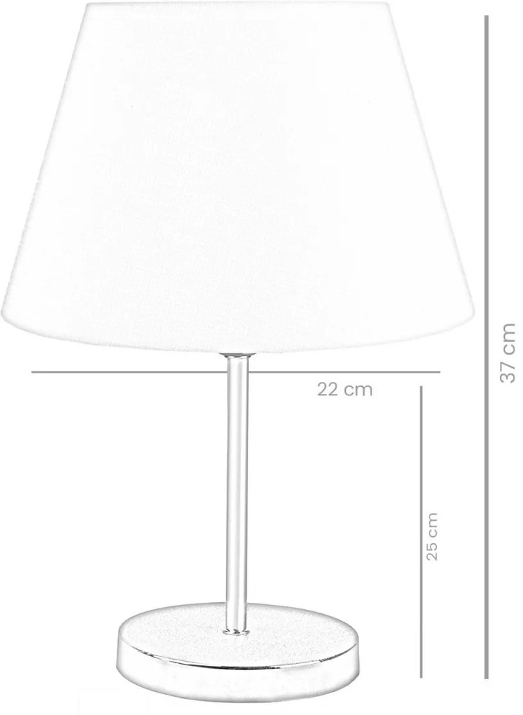 Stolová lampa Shade II krémová