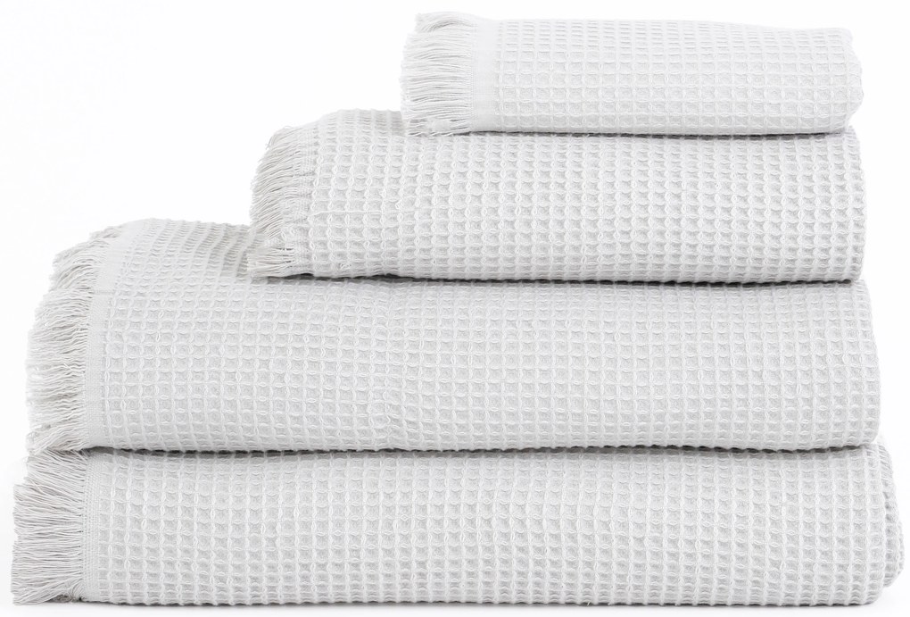 Vaflový uterák 50 × 100 cm ‒ Florencia svetlosivá