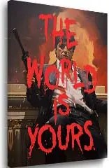 Scarface obraz na plátne The world is yours