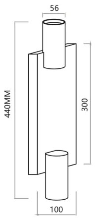 Nástenné bodové svietidlo GENESIS 2xGU10/8W/230V čierna