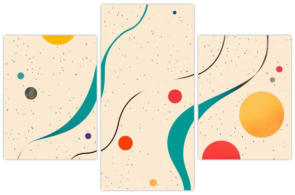 Obraz - Minimalistická farebná ilustrácia (90x60 cm)