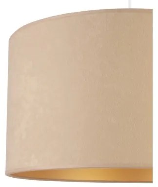 Duolla - Luster na lanku ROLLER 1xE27/40W/230V pr. 40 cm béžová