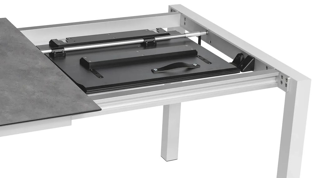 Cubic HPL rozťahovací stôl strieborný/antracit 150-210 cm