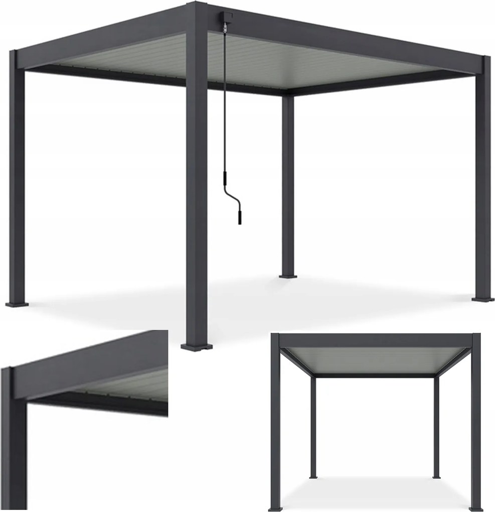 Záhradná Pergola Na Terasu Elegance 3x4 Gutroof Zastrešenie Záhradné