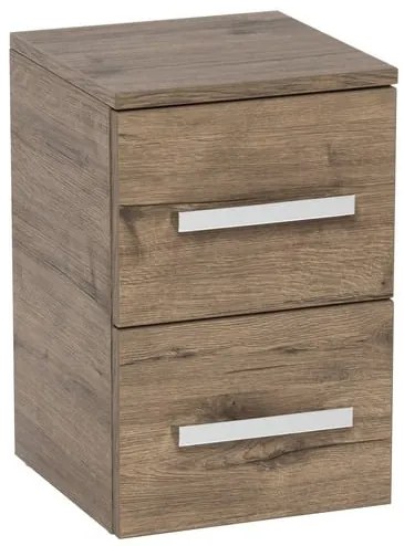 Kúpeľňová skrinka nízka SAT Cube Way 32,5x49,3x33 cm dub wellington CUBE3CHN32DW, 1 ks